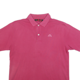 KAPPA Mens Pink Short Sleeve Plain Polo Shirt M Cotton Blend Casual
