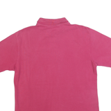 KAPPA Mens Pink Short Sleeve Plain Polo Shirt M Cotton Blend Casual
