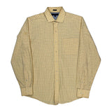 Tommy Hilfiger Checked Shirt - Large Yellow Cotton