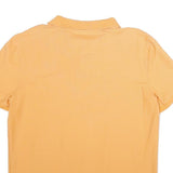 NAUTICA Mens Yellow Short Sleeve Plain L Cotton Blend Polo Shirt Classic