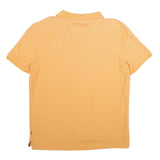 NAUTICA Mens Yellow Short Sleeve Plain L Cotton Blend Polo Shirt Classic