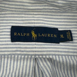 Ralph Lauren Striped Shirt - XL Blue Cotton