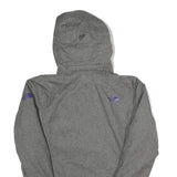 THE NORTH FACE Womens Grey & Purple Outdoor Jacket S Polyester Blend Zip Hooded