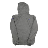 THE NORTH FACE Womens Grey & Purple Outdoor Jacket S Polyester Blend Zip Hooded