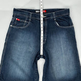 Southpole Denim Shorts - 36W 12L Dark Wash Cotton