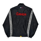 Canada National Water Polo Team Tommy Hilfiger Spellout Windbreaker - Small Black Nylon