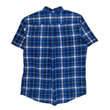 Tommy Hilfiger Checked Short Sleeve Shirt - Medium Blue Cotton