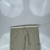 Wrangler Cargo Trousers - 38W 30L Khaki Cotton