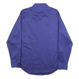 CALVIN KLEIN Mens Blue Shirt L Cotton Long Sleeve Button Closure Classic Fit
