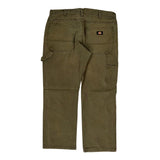 Dickies Carpenter Trousers - 34W 30L Green Cotton