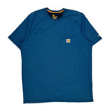 Carhartt T-Shirt - XL Blue Cotton