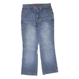 EXPLORER Womens Regular Blue Denim Light Wash Jeans W34 L32 Relaxed Fit Cotton