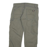 DICKIES Mens Jeans Green Regular Straight Denim W32 L28 Workwear Casual