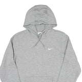 NIKE Mens Grey S Hoodie Cotton Blend Pullover Hooded Sweatshirt S