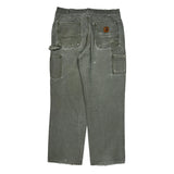 Carhartt Carpenter Pants - 33W 31L Gray Cotton