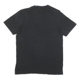 ADIDAS Mens Black The Academy Volleyball Club Graphic T-Shirt S Crew Neck Short