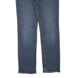 VANS Womens Jeans Blue Cotton Blend Regular Straight W34 L30 Zip Denim