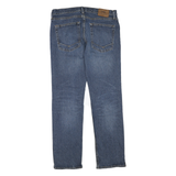 VANS Womens Jeans Blue Cotton Blend Regular Straight W34 L30 Zip Denim