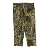 Wrangler Double Knee Pants - 37W 29L Camo Cotton