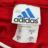Plessisville Adidas Football Shirt - Medium Red Polyester