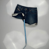 Diesel Denim Shorts - 30W UK 10 Dark Wash Denim