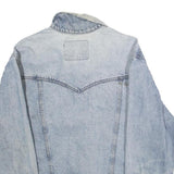 WRANGLER Womens Blue Denim Button Jacket L Cotton Classic Comfortable Casual