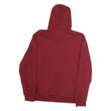 PUMA Mens Red Hoodie L Cotton Pullover Sportswear Logo Sweatshirt