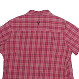 JACK WOLFSKIN Womens Pink Check Shirt L Cotton Outdoor Casual Lightweight
