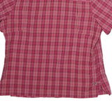 JACK WOLFSKIN Womens Pink Check Shirt L Cotton Outdoor Casual Lightweight
