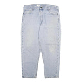 CARHARTT Mens Regular Fit Light Blue Denim Jeans W40 L30 Zip Closure