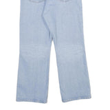 LEVI'S Ribcage Crop Bootcut Big E Womens Jeans Blue Cotton Blend Button Regular