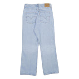 LEVI'S Ribcage Crop Bootcut Big E Womens Jeans Blue Cotton Blend Button Regular