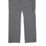 DICKIES Mens Regular Fit Workwear Grey Cotton Denim Jeans W36 L34 Straight Zip