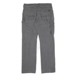 DICKIES Mens Regular Fit Workwear Grey Cotton Denim Jeans W36 L34 Straight Zip