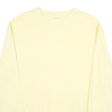 KARL KANI Mens Cream Sweatshirt Crew Neck M Casual Cotton Pullover Lightweight