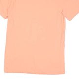 NIKE Mens Peach Graphic T-Shirt M Short Sleeve Crew Neck Cotton Blend Casual