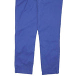 TOMMY HILFIGER Womens Cotton Blend Slim Blue Straight Trousers W34 L28 Casual