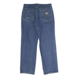 CARHARTT Mens Jeans Blue Regular Straight Denim W35 L28 Classic Workwear