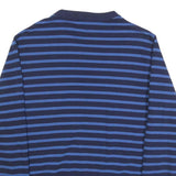 POLO RALPH LAUREN Mens Blue & Navy Stripe Crew Neck S Cotton Blend Sweatshirt