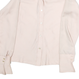 ALIVE STUART Womens Cream Cotton Shirt M Classic Button Long Sleeve