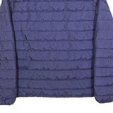 POLO STYLE Mens Blue & Red Lightweight Zip Jacket M Polyester Puffer Stylish