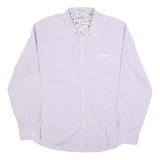 TED BAKER Mens Lilac Shirt L Cotton Blend Long Sleeve Button Casual
