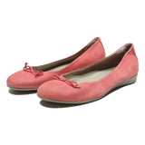 ECCO Womens Ballet Pumps Leather Pink UK 7 Comfortable Stylish Casual