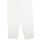 GAP Womens Cotton Blend White Relaxed Tapered Trousers W26 L32 Casual Zip