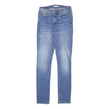 TOMMY HILFIGER Womens Jeans Blue Slim Skinny Denim Light W24 L28 Stylish Zip
