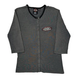 House Of Harley'S Oceanside, Ca Harley Davidson Long Sleeve T-Shirt - Medium Gray Cotton Blend