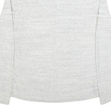 HILFIGER DENIM Mens Grey Plain Cotton Crew Neck Basic Knit Jumper S Casual