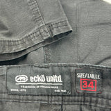 Ecko Unltd Cargo Shorts - 34W 10L Black Cotton