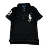 Age 4 Polo By Ralph Lauren Big Pony Polo Shirt - Small Black Cotton
