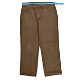 Schmidt Carpenter Pants - 34W 29L Brown Cotton
